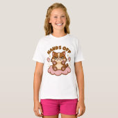 Schattigee asociale kat t-shirt (Voorkant volledig)