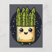 Schattigee asperge Veggie Briefkaart (Voorkant)