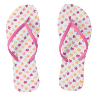 Schattigee asteriskS - Pinks en Sinaasappels Teenslippers