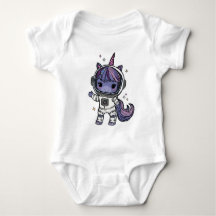 Schattigee Astro Eenhoorn Baby Bodysuit