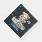 Schattigee astronaut Beer Party servetten geperson (Hoek)