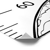 Schattigee Astronaut Comic Thema Groeikaart Poster (Hoek)