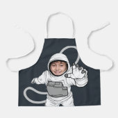 Schattigee Astronaut Custom Photo Schort (Voorkant)