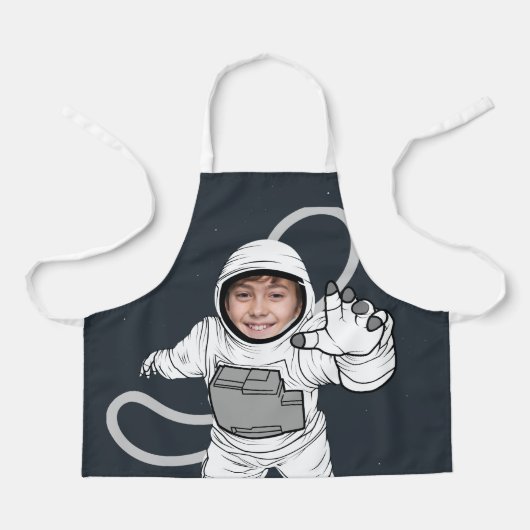Schattigee Astronaut Custom Photo Schort (Voorkant)