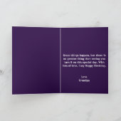 Schattigee astronaut Paarse Black Galaxy 8e verjaa Kaart (Binnen)