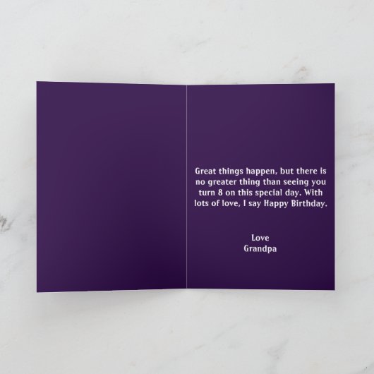 Schattigee astronaut Paarse Black Galaxy 8e verjaa Kaart (Binnen)