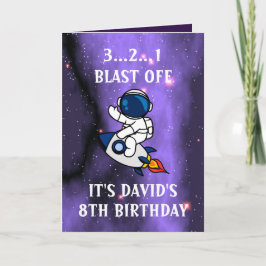 Schattigee astronaut Paarse Black Galaxy 8e verjaa Kaart