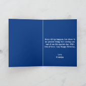 Schattigee astronaut ruimteraket Mars Blue 8e verj Kaart (Binnen)