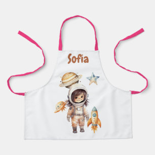 Schattigee astronaut Space Adventure gepersonalise Schort