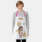 Schattigee astronaut Space Adventure gepersonalise Schort (Gedragen)