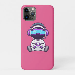 Schattigee astronaut spelen VR Game Cartoon Case-Mate iPhone Case