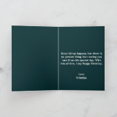 Schattigee astronaut Starry Black en Green 8e verj Kaart (Binnen)