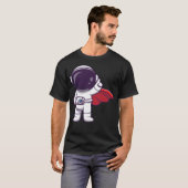 Schattigee astronaut Super Hero T-shirt (Voorkant volledig)