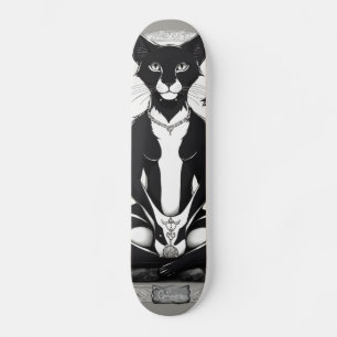 Schattigee Atletische Yoga Mystieke Kat: Skateboar Persoonlijk Skateboard
