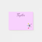 Schattigee atomen post-it® notes (Voorkant)