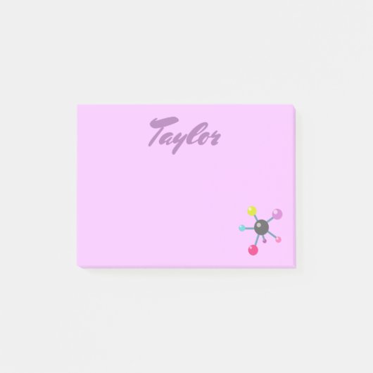 Schattigee atomen post-it® notes (Voorkant)