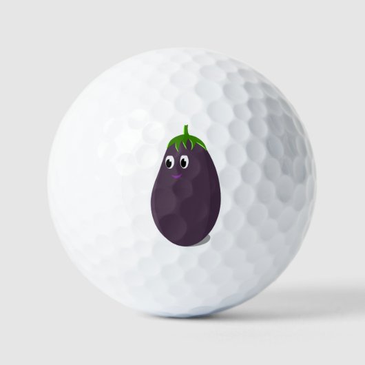 Schattigee aubergine print golfballen (Voorkant)