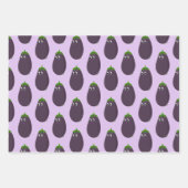 Schattigee aubergine print inpakpapier vel (Voorkant)