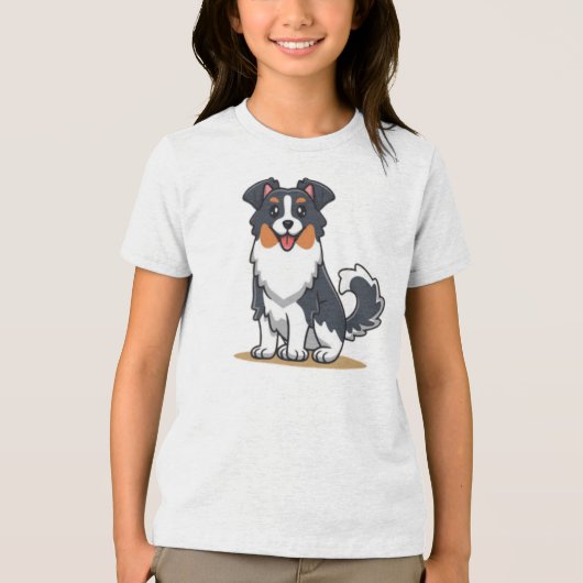 Schattigee Australian Shepherd-23144 Tri-Blend Shirt (Voorkant)