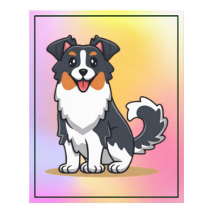 Schattigee Australian Shepherd-23145 Foto Afdruk