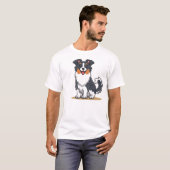 Schattigee Australian Shepherd-23145 T-shirt (Voorkant volledig)