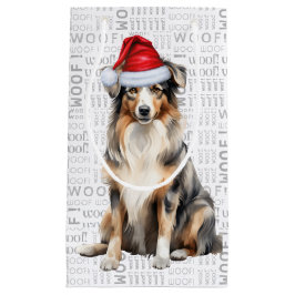 Schattigee Australian Shepherd Christmas Dog Klein Cadeauzakje