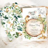 Schattigee Australische Dieren Koala Baby shower N Kaart