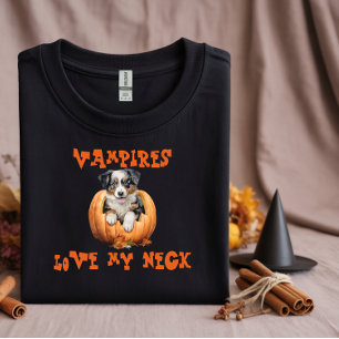 Schattigee Australische herder Halloween sinaasapp T-shirt