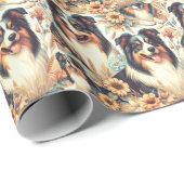 Schattigee Australische herder  schilderij Cadeaupapier (Rol Hoek)