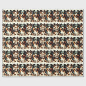 Schattigee Australische herder schilderij Cadeaupapier (Vlak)