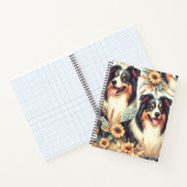 Schattigee Australische herder schilderij Notitieboek (Binnen)