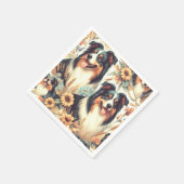 Schattigee Australische herder schilderij Servet (Hoek)