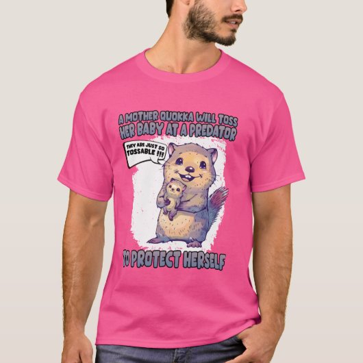 Schattigee Australische Quokka T Moederdag Outfit T-shirt (Voorkant)