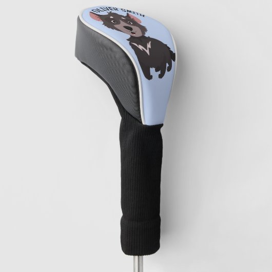 Schattigee Australische Tasmaanse duivel Golfheadcover (Schuin)