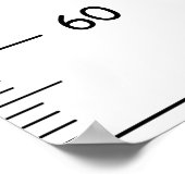 Schattigee Auto Boho Groeikaart Centimeter Poster (Hoek)