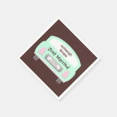 Schattigee auto bruiloft papier servetten (Hoek)
