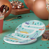 Schattigee auto jongen verjaardagsfeestje papieren bordje