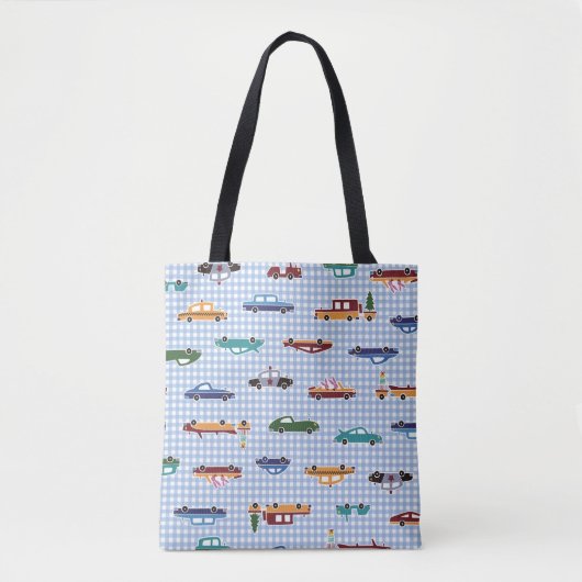 Schattigee auto schets: eenvoudig naadloos tote bag (Voorkant)