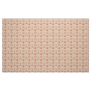 Schattigee Autumn Bow Pattern Fabric Stof
