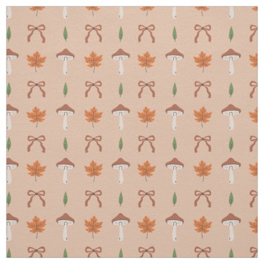 Schattigee Autumn Bow Pattern Fabric Stof (Swatch)