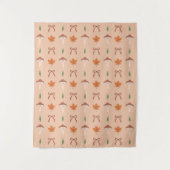 Schattigee Autumn Bow Pattern Tapestry Wandkleed (Voorkant)