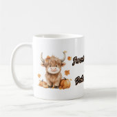 Schattigee Autumn Highland Koe Koffiemok (Links)