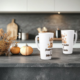 Schattigee Autumn Highland Koe Latte Mok