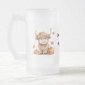 Schattigee Autumn Highland Koe Matglas Bierpul (Links)