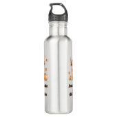 Schattigee Autumn Highland Koe Waterfles (Achterkant)