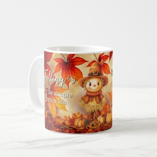Schattigee Autumn Magic Leaf Thanksgiving Koffiemok (Voorkant links)