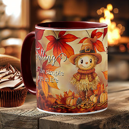 Schattigee Autumn Magic Leaf Thanksgiving Koffiemok