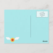 Schattigee Aviator Boy Vliegtuig Dank u Groet Briefkaart (Achterkant)