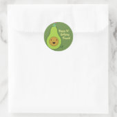 Schattigee avocado 1e Verjaardag Sticker Seals (Tas)