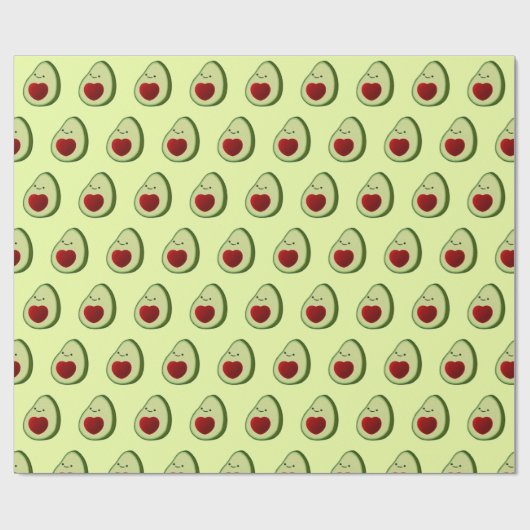 Schattigee avocado achtergrond cadeaupapier (Vlak)